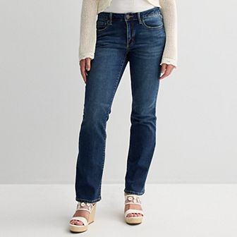 Juniors' SO® Curvy Low Rise Bootcut Jeans