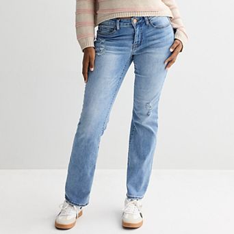 Juniors' SO® Curvy Low-Rise Bootcut Jeans