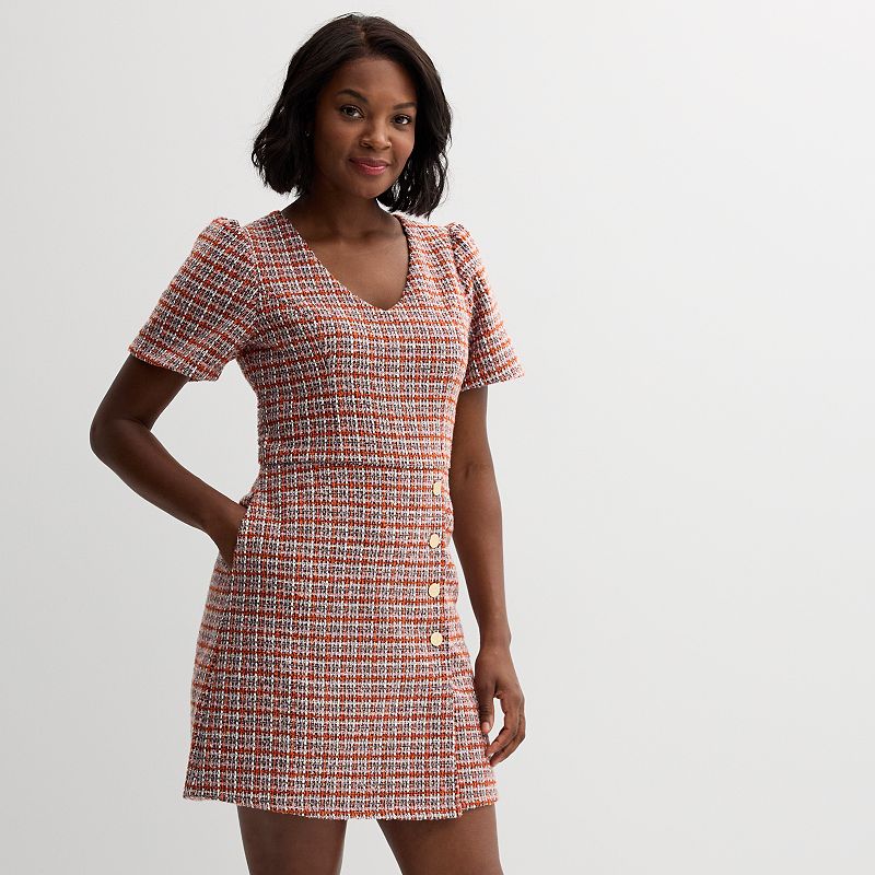 Women's Draper James Short Sleeve Tweed Dress