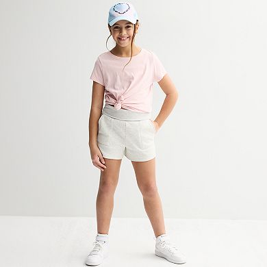 Girls 7-16 eyeshadow Foldover Fleece Shorts