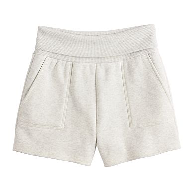 Girls 7-16 eyeshadow Foldover Fleece Shorts
