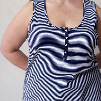 Plus Size LC Lauren Conrad Henley Tank Top