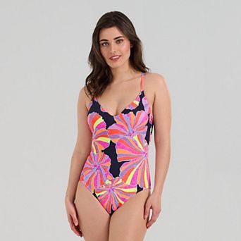 Women's Freshwater V-Neck One-Piece Swimsuit