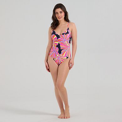 Women's Freshwater V-Neck One-Piece Swimsuit