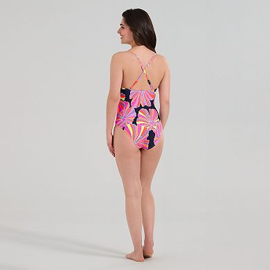 Women's Freshwater V-Neck One-Piece Swimsuit