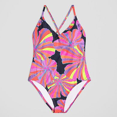 Women's Freshwater V-Neck One-Piece Swimsuit