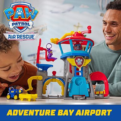 PAW Patrol Air Rescue Adventure Bay Airport Playset with Chase Toy Car & Vehicle Launcher