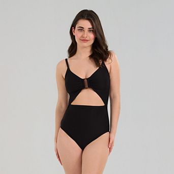 Women's Freshwater Tortise Trim Cutout One-Piece