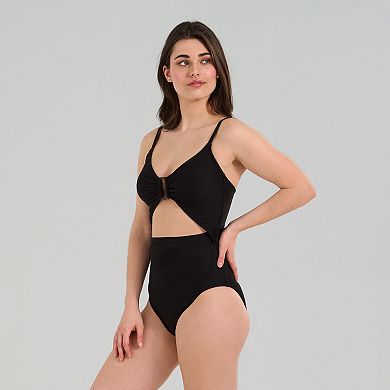 Women's Freshwater Tortise Trim Cutout One-Piece