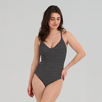 Women's Freshwater V-Neck One-Piece Swimsuit