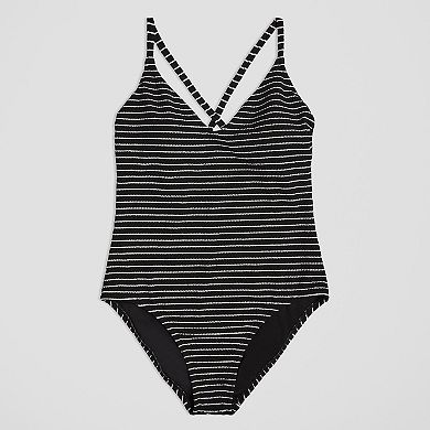 Women's Freshwater V-Neck One-Piece Swimsuit