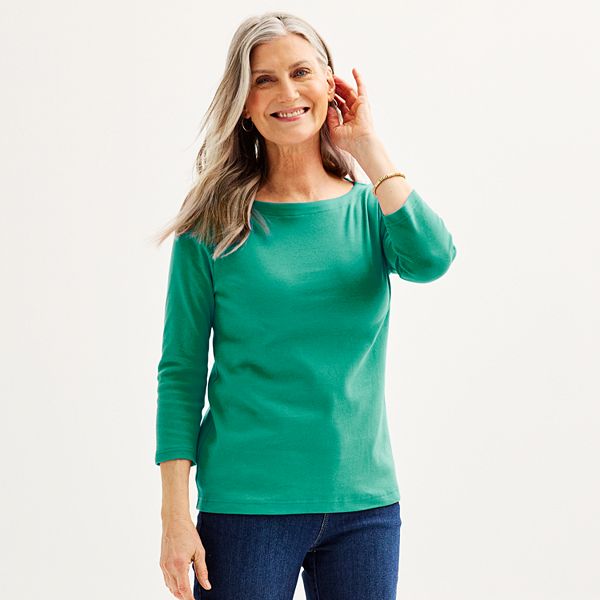 Women's Croft & Barrow® Boatneck Top
