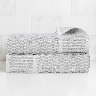 SUPERIOR 2 Piece Juno Medium Weight Bath Towel Set