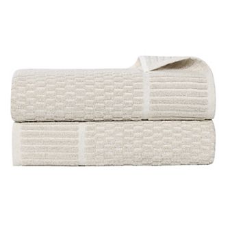 SUPERIOR 2 pc Juno Medium Weight Bath Sheet Set