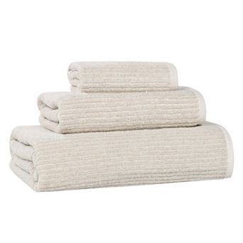 SUPERIOR 3 pc Destin Medium Weight Solid Towel Set