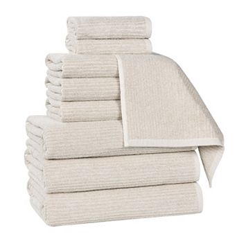 SUPERIOR Deston 9 pc Cotton Blend Solid Towel Set