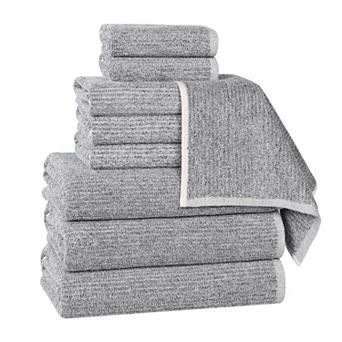 SUPERIOR Deston 9 pc Cotton Blend Solid Towel Set