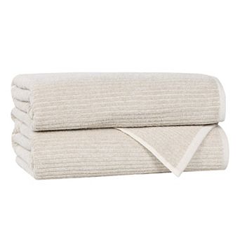 SUPERIOR 2 pc Destin Medium Weight Solid Bath Towel Set