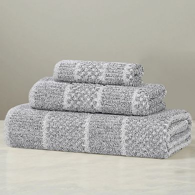 SUPERIOR 3 Piece Naples Medium Weight Towel Set
