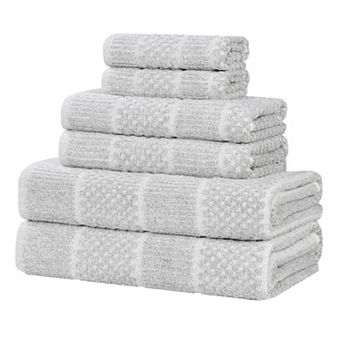 SUPERIOR 6 pc Naples Medium Weight Towel Set