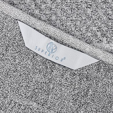 SUPERIOR 8 Piece Naples Medium Weight Towel Set