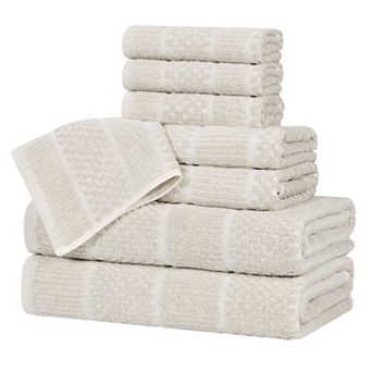 SUPERIOR 8 pc Naples Medium Weight Towel Set