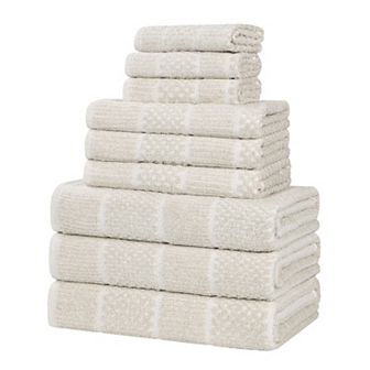 SUPERIOR 9 pc Naples Medium Weight Towel Set