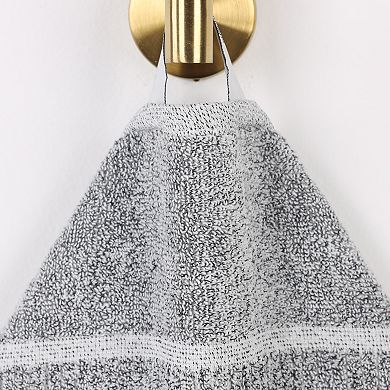 SUPERIOR 6-Piece Naples Cotton Blend Medium Weight Hand Towel Set