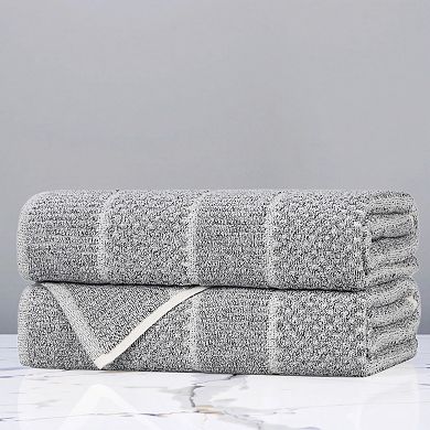 SUPERIOR 2 Piece Naples Medium Weight Bath Towel Set
