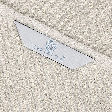 SUPERIOR 6-Piece Amelia Cotton Blend Medium Weight Towel Set