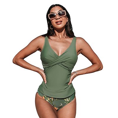 CUPSHE カップシー Tankini Top & Tropical Bottoms Set 水着 7443339?wid=400&hei=400&