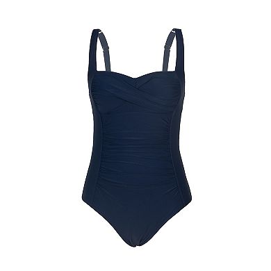 Women's Cupshe Square Neck Twist-Front One Piece Swimsuit