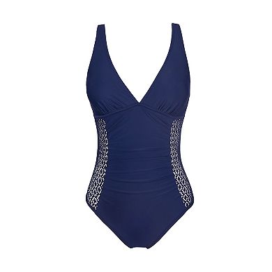 Women's Cupshe Lace Ruching Cutout One-Piece Swimsuit