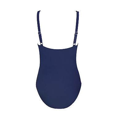 Women's Cupshe Lace Ruching Cutout One-Piece Swimsuit