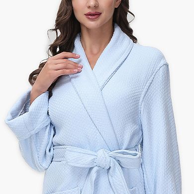 Women's INK+IVY Diamond Waffle Look Robe