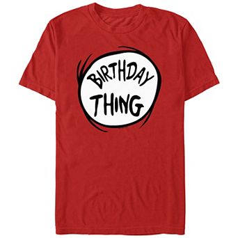 Men's Dr. Seuss Birthday Thing Graphic Tee