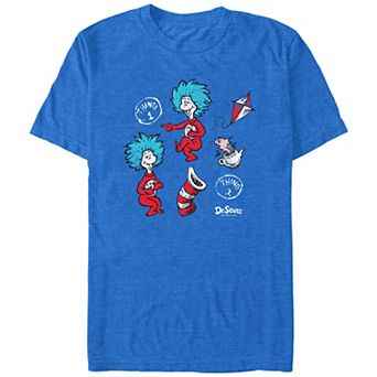 Men's Dr. Seuss Thing 1 And Thing 2 Having Fun Graphic Tee