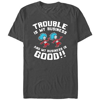 Men's Dr. Seuss Trouble Is My Business Graphic Tee