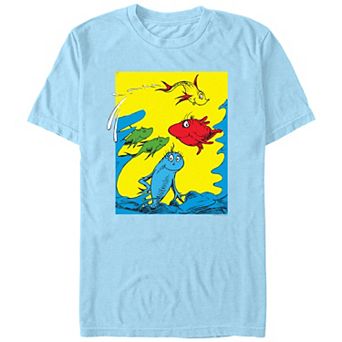 Men's Dr. Seuss Fish Poster Graphic Tee
