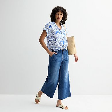 Women's Sonoma Goods For Life® Relaxed Fit Wide-Leg Ankle Jeans