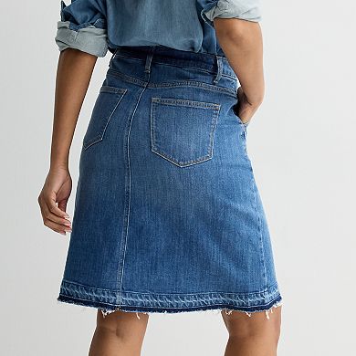 Women's Sonoma Goods For Life® Release Hem Denim Skirt