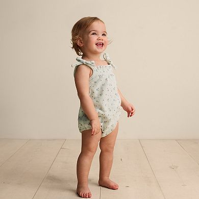 Baby Girl Little Co. By Lauren Conrad Organic Smocked Bubble Bodysuit