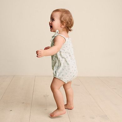 Baby Girl Little Co. By Lauren Conrad Organic Smocked Bubble Bodysuit