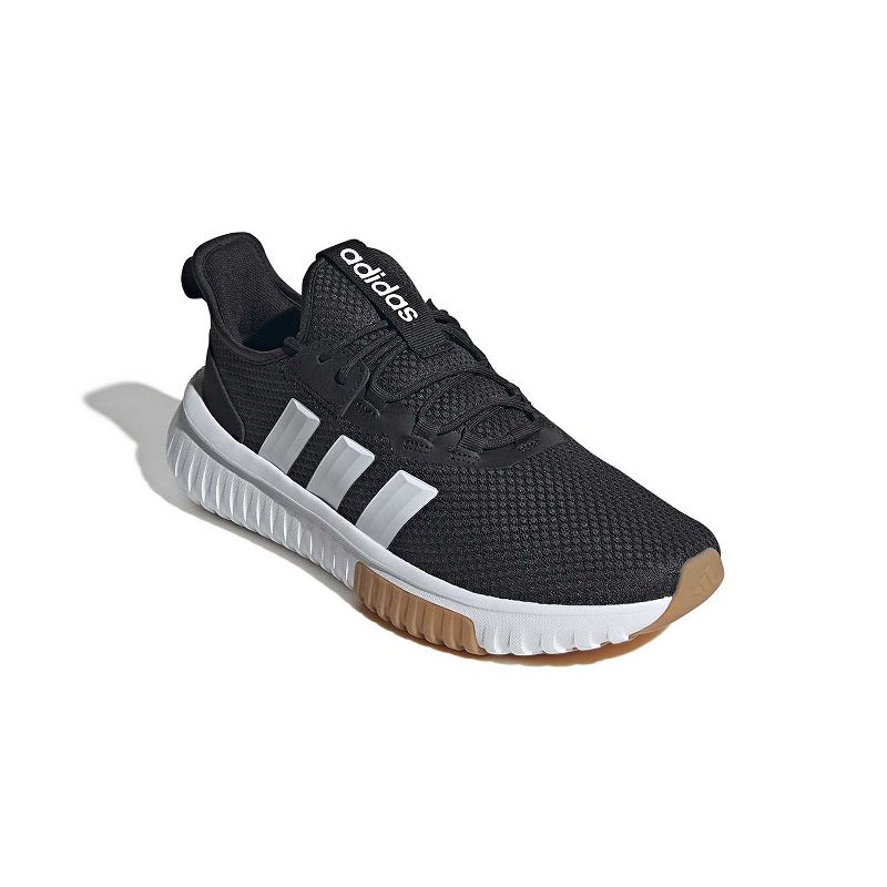 adidas Kaptir 4.0 Men's Sportswear Lace-Up Running Shoes, Size: 8.5, Black White