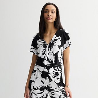 Women's INTEMPO™ Short Sleeve Surplice Top