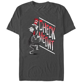 Men's Dr. Seuss Check Meowt Poster Graphic Tee