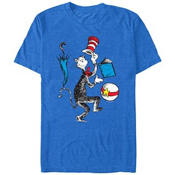 Men's Dr. Seuss Cat Party Graphic Tee