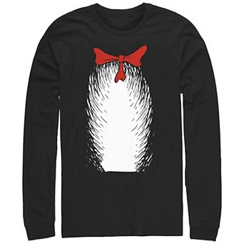 Men's Dr. Seuss The Cat In The Hat Costume Long Sleeve Graphic Tee