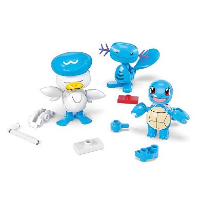 Mega Bloks MEGA Pokémon Water-Type Trainer Team 79-Piece Building Toy Kit with 2 Action Figures