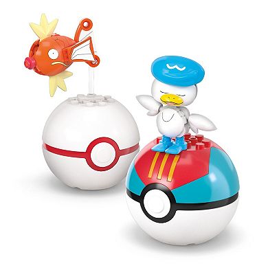 Mega Bloks MEGA Pokémon Water-Type Trainer Team 79-Piece Building Toy Kit with 2 Action Figures